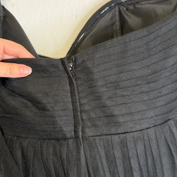 Jenny Yoo Black Tulle One Shoulder Gown - Picture 8 of 8